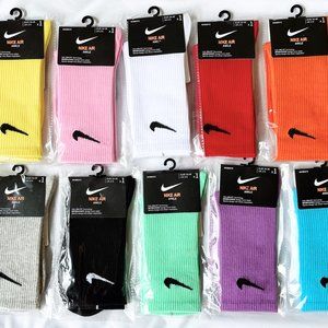 2 pairs Pastel Socks Nike Crew Cotton Sock Unisex